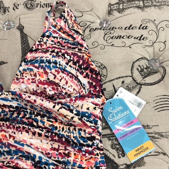 Swim Solutions Hot Rocks Tummy Control Swimsuit - Picture 5 of 9